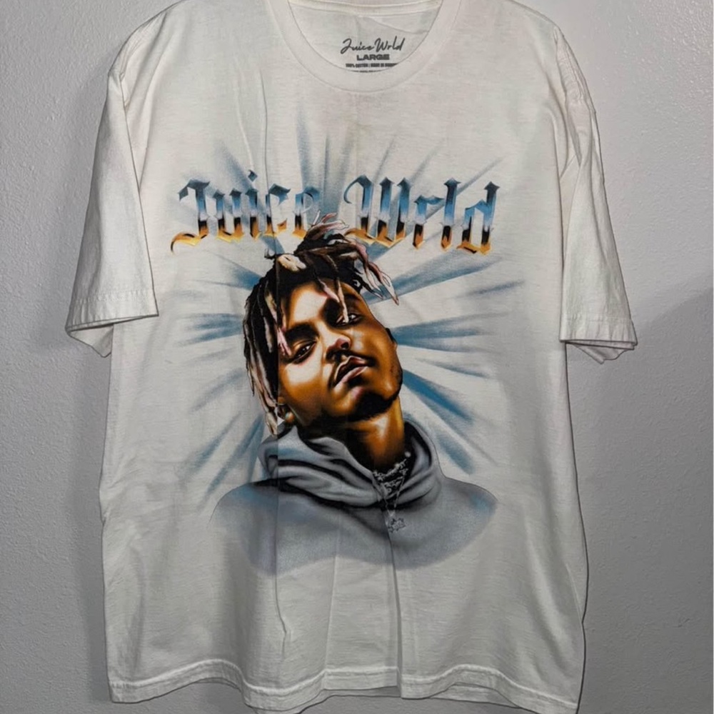 Juice Wrld White Graphic Tee
